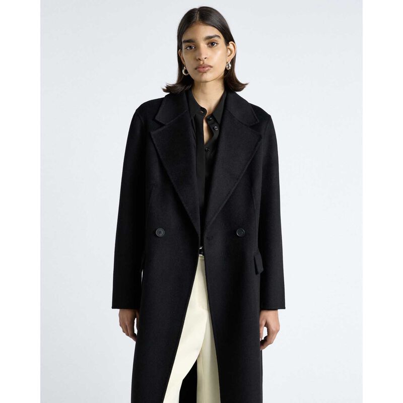 Cue Double Faced Wool Long Coat image number 7